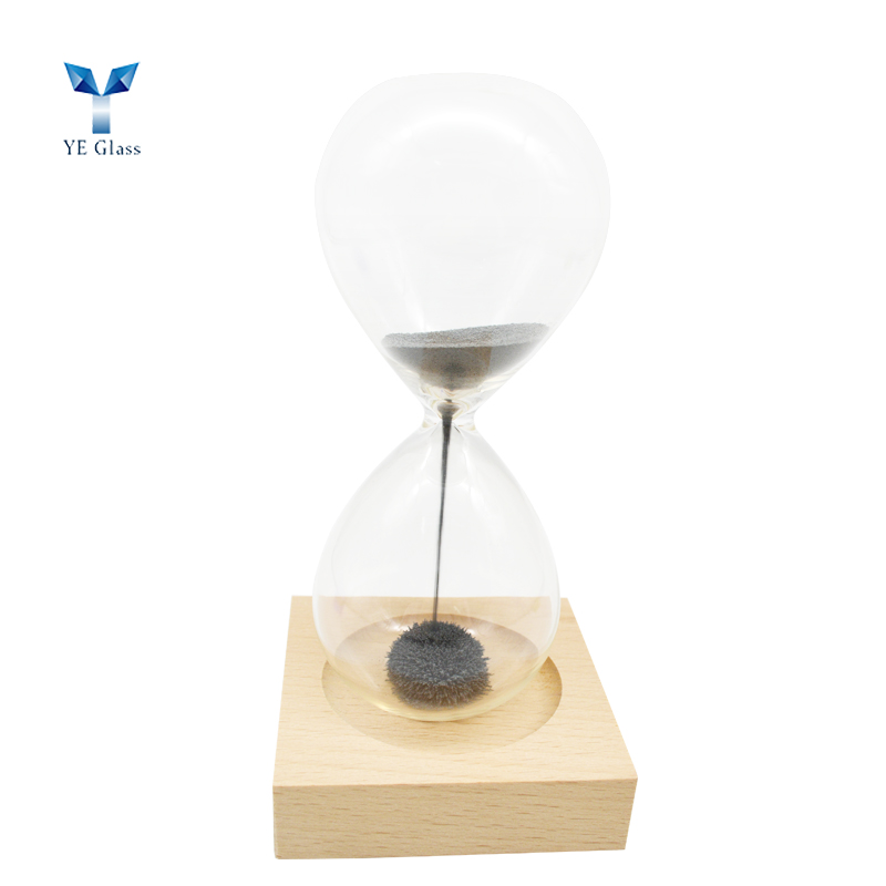 None Minute Glass Sand Timer Creative Magnetic Hourglass With Wooden ...